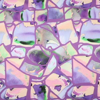 Cotton Satin - Nerida Hansen - Resonate Neon Purple - Digitaldruck